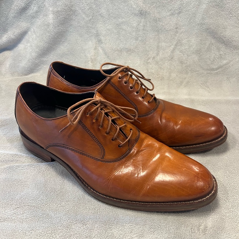 Cole Haan Tan Leather Men's Oxfords